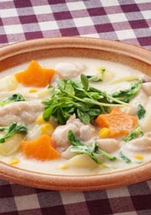 豆苗のクリームシチュー-レシピのメイン写真