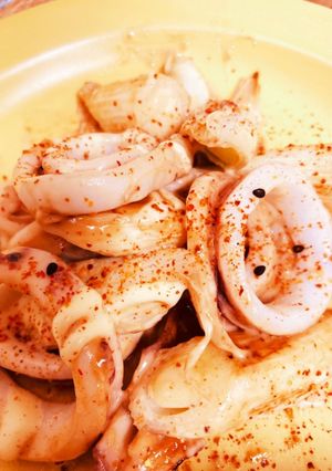ピリ辛！いかの味噌マヨ炒め-レシピのメイン写真