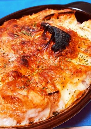 バゲット入りオニオングラタンスープ-レシピのメイン写真