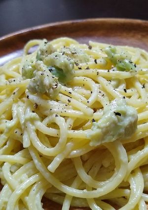 手軽に濃厚！アボカド豆乳クリームパスタ-レシピのメイン写真