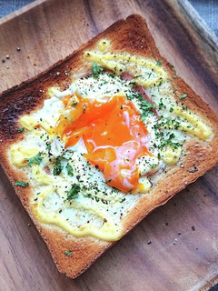 食パンにハム卵マヨネーズトースト-レシピのメイン写真