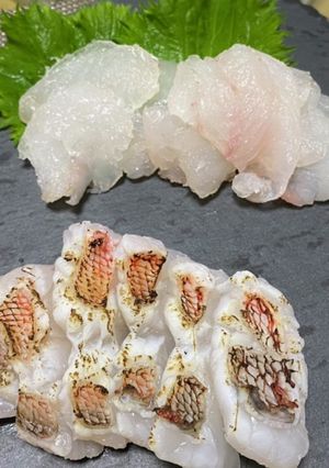 オニカサゴ昆布〆 炙り-レシピのメイン写真