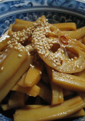 簡単！歯ざわりが良い！レンコンの材木煮！-レシピのメイン写真