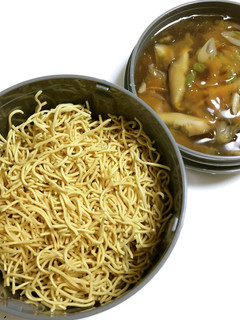 中学男子弁当 皿うどん スープジャー-レシピのメイン写真