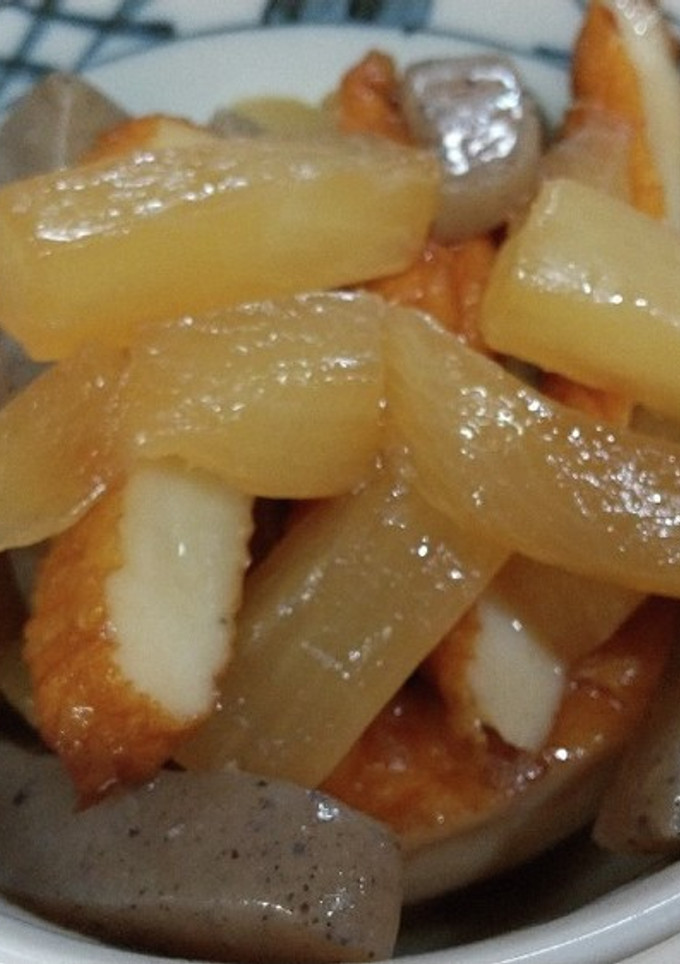 大根とこんにゃくとさつま揚げの炒め煮-レシピのメイン写真
