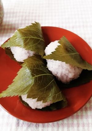 桜餅(道明寺粉・レンジ使用)-レシピのメイン写真