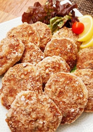 レンコンの肉のせ揚げ!-レシピのメイン写真