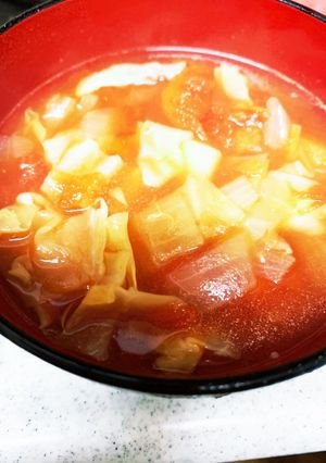 簡単トマトスープ-レシピのメイン写真
