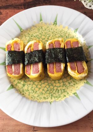 小さい卵焼き スパム入り-レシピのメイン写真