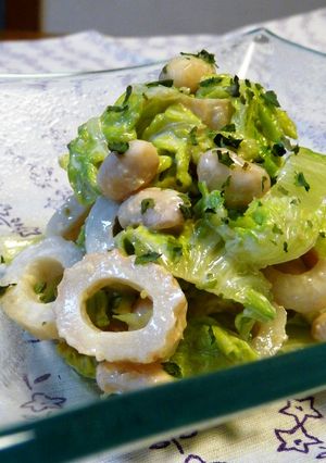 ちくわと白菜のワサビマヨネーズ和え-レシピのメイン写真
