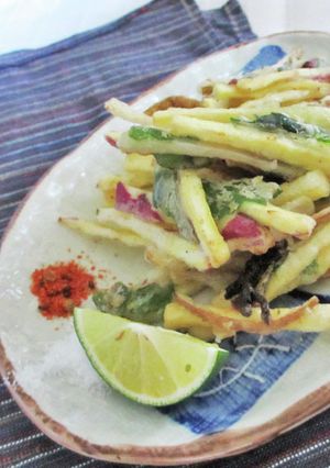 メヒカリ甘露煮のかき揚げ-レシピのメイン写真