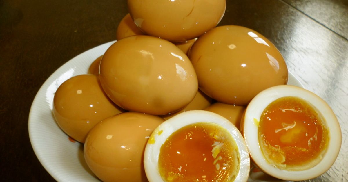 簡単にとろっと煮卵風半熟卵 by 食いしん坊しのたん