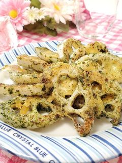レンコンのり塩チーズ焼き-レシピのメイン写真