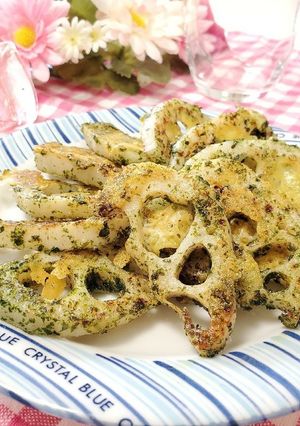 レンコンのり塩チーズ焼き-レシピのメイン写真