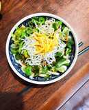 柚子の香りで白子ぶっかけサラダうどん