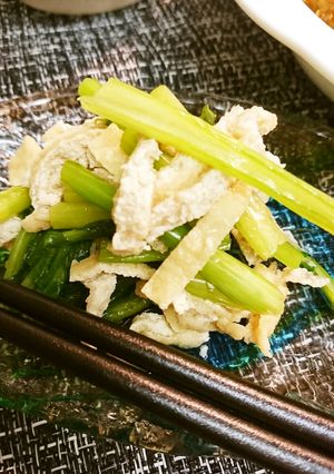 カブ葉と揚げ煮びたし-レシピのメイン写真