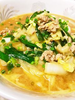 市販の生麺 あるもの味噌らーめん-レシピのメイン写真