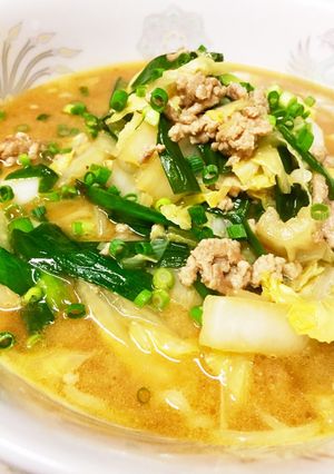 市販の生麺 あるもの味噌らーめん-レシピのメイン写真