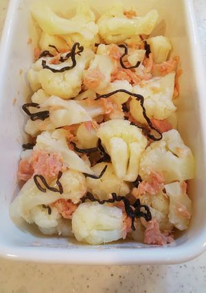 カリフラワーとツナの塩昆布あえ-レシピのメイン写真