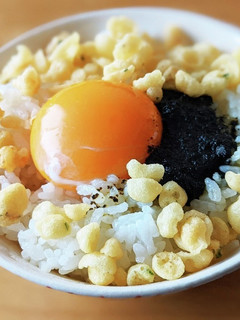 のりだれと天かすの卵かけご飯♪-レシピのメイン写真