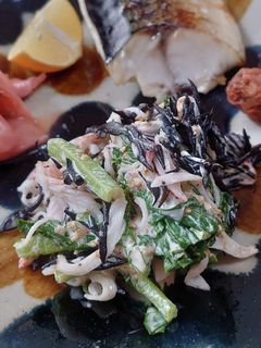 のらぼう菜とカニカマとヒジキのサラダ-レシピのメイン写真