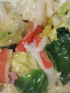 レタス×カニかま×卵の中華風炒め-レシピのメイン写真