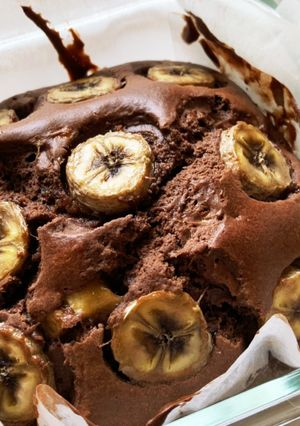 甘さ控えめチョコバナナケーキ♡FPで簡単-レシピのメイン写真
