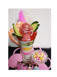 お雛様☆ちらし寿司☆ぱふぇ☆-レシピのメイン写真