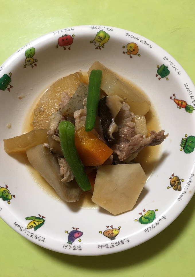 【保育園給食】豚肉と里芋の炒め煮-レシピのメイン写真