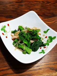 菜花のからし和え 菜の花 白滝入り-レシピのメイン写真