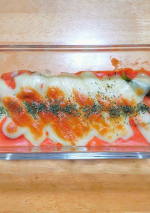 芽キャベツと餃子のチーズ焼き◎ラビオリ風-レシピのメイン写真