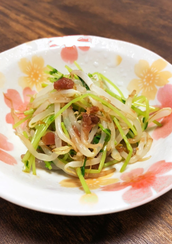 和えるだけ☆豆苗ともやしの梅ポン和え-レシピのメイン写真