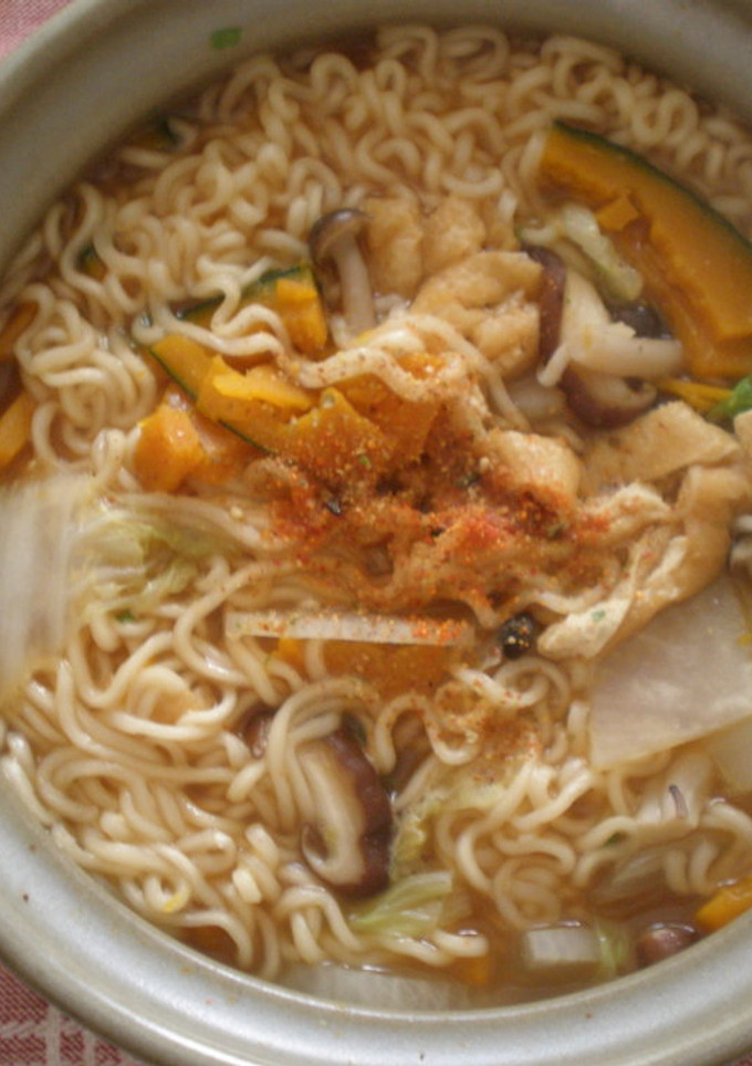 ほうとう風みそラーメン-レシピのメイン写真
