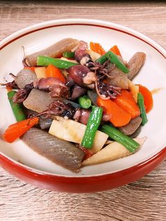ほたるいかと山の幸炒め煮-レシピのメイン写真