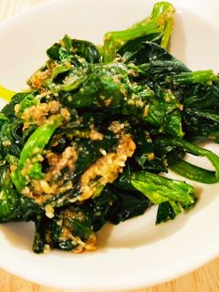 電子レンジで簡単•ほうれん草胡麻和え-レシピのメイン写真