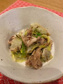レンジで簡単!鯖缶と白菜のサラダ-レシピのメイン写真