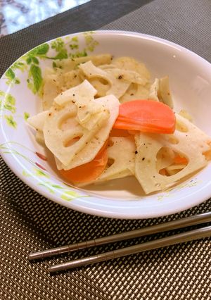 レンコンとにんじんの洋風きんぴら-レシピのメイン写真