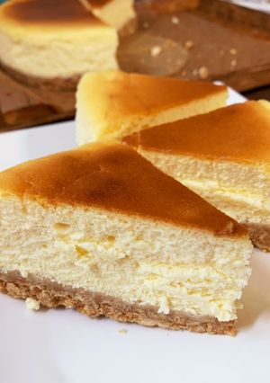 濃厚 スフレ風チーズケーキ-レシピのメイン写真