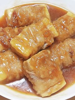 ポンの高野豆腐の豚バラ巻き-レシピのメイン写真