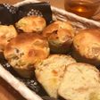 HMで☆マフィン/煮りんごとサツマイモ