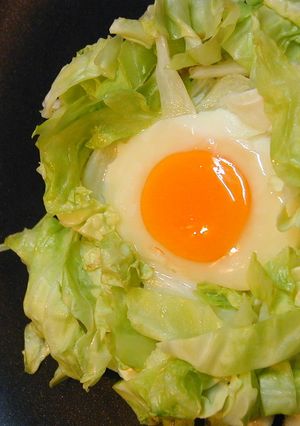 巣ごもり卵（きゃべつ）-レシピのメイン写真