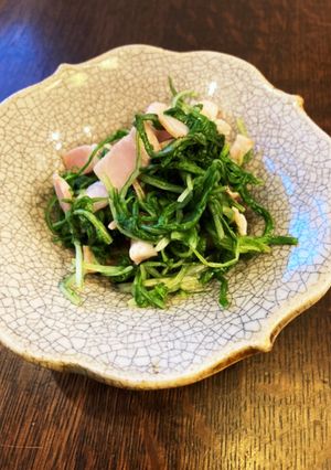 レンジで洋風 水菜とベーコン煮浸し♪-レシピのメイン写真