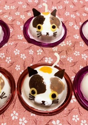 三毛猫のホワイトチョコムース♡-レシピのメイン写真