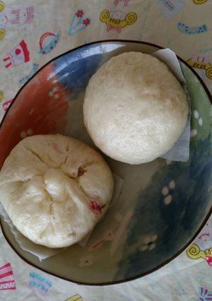 桜風味あんまん　ふわふわ幸せ気分-レシピのメイン写真