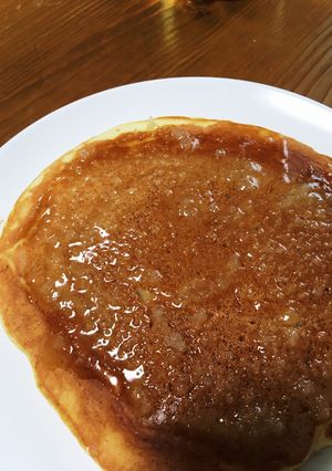 牛乳なし♪もっちり♡豆腐のホットケーキ-レシピのメイン写真