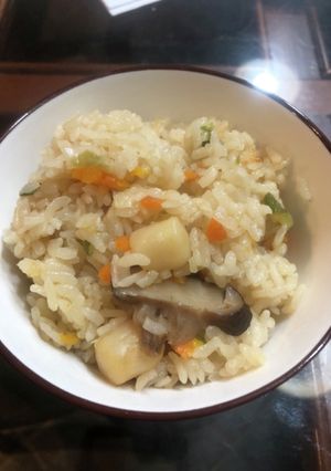 下準備なし、優しい味の帆立の炊き込みご飯-レシピのメイン写真