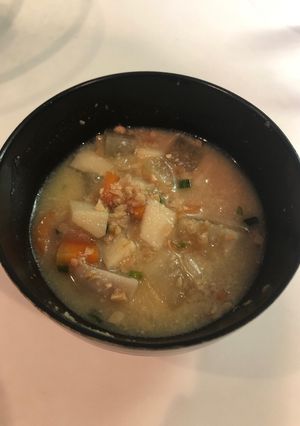 落花生のお味噌汁-レシピのメイン写真