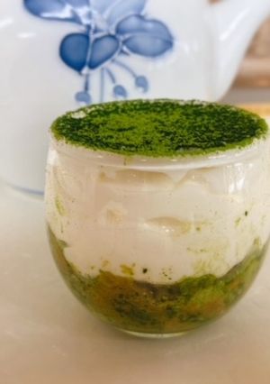 水切りヨーグルトの抹茶ティラミス-レシピのメイン写真