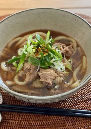 肉豆腐をリメイク☆肉うどん☆-レシピのメイン写真