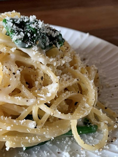 チーズとほうれん草のパスタ(カチョエペペ-レシピのメイン写真